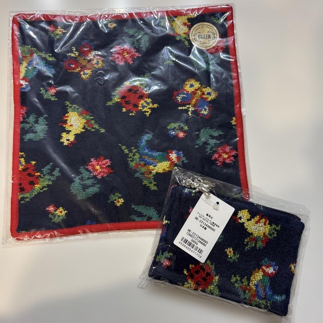 学校フェイラー　ハンカチとティッシュポーチ