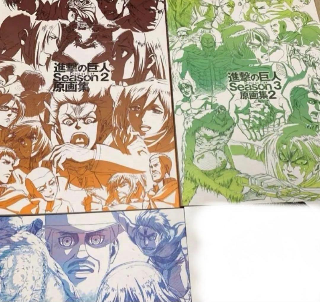 進撃の巨人 原画集 wit studio リヴァイ　エレン　ハンジ　ミカサ