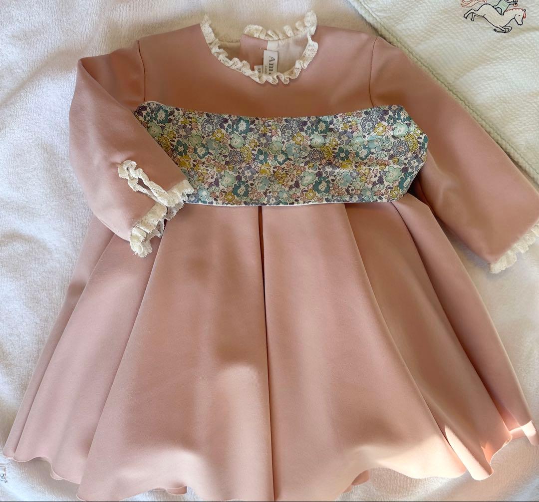 Amaia Kids アマイアキッズ ワンピースドレス ピンクリバティ1歳-2歳