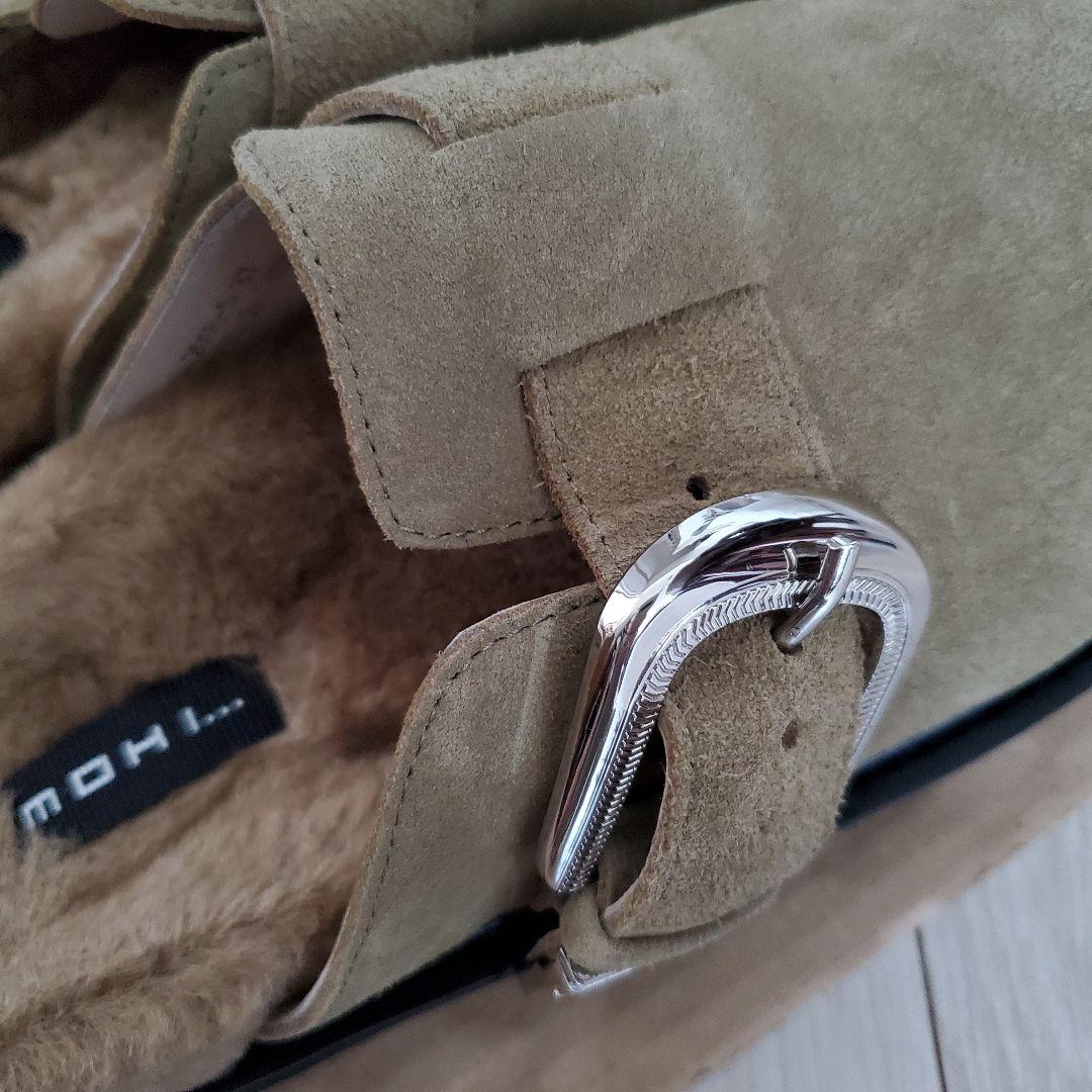 ゆう【MOHI…】スエードビッグベルトボストンサンダル