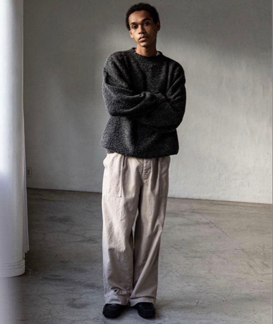 CONFECT コットンリネン ギャバジン ミリタリートラウザーズ