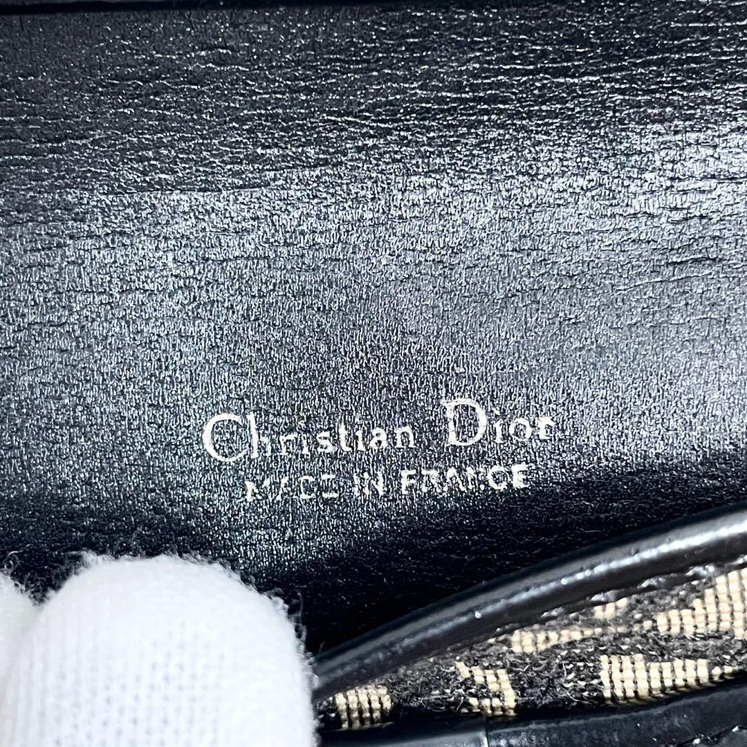 クリスチャンディオール CD金具 トロッター 総柄 キャンバス クラッチバッグ