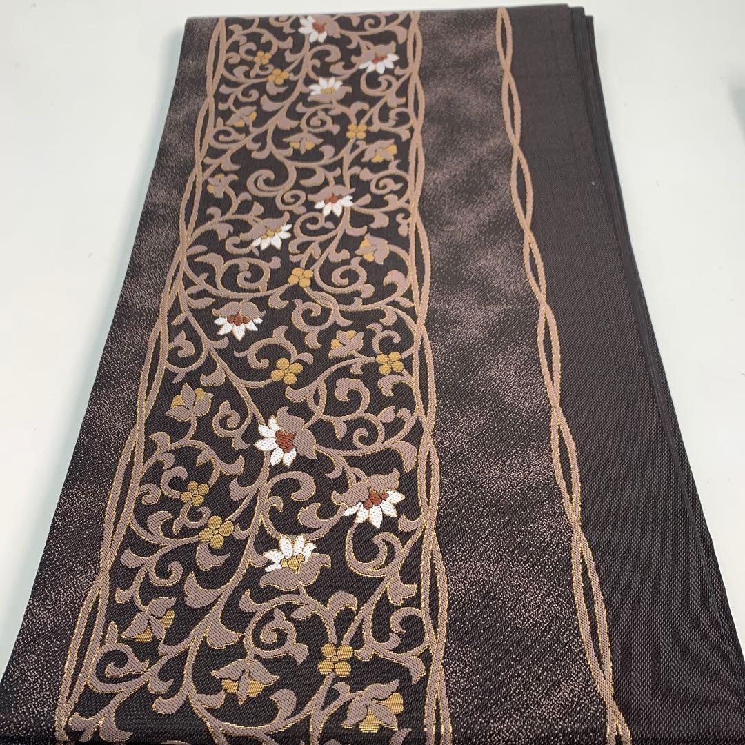 正絹 袋帯まとめ 六通 全通 花模様 着物