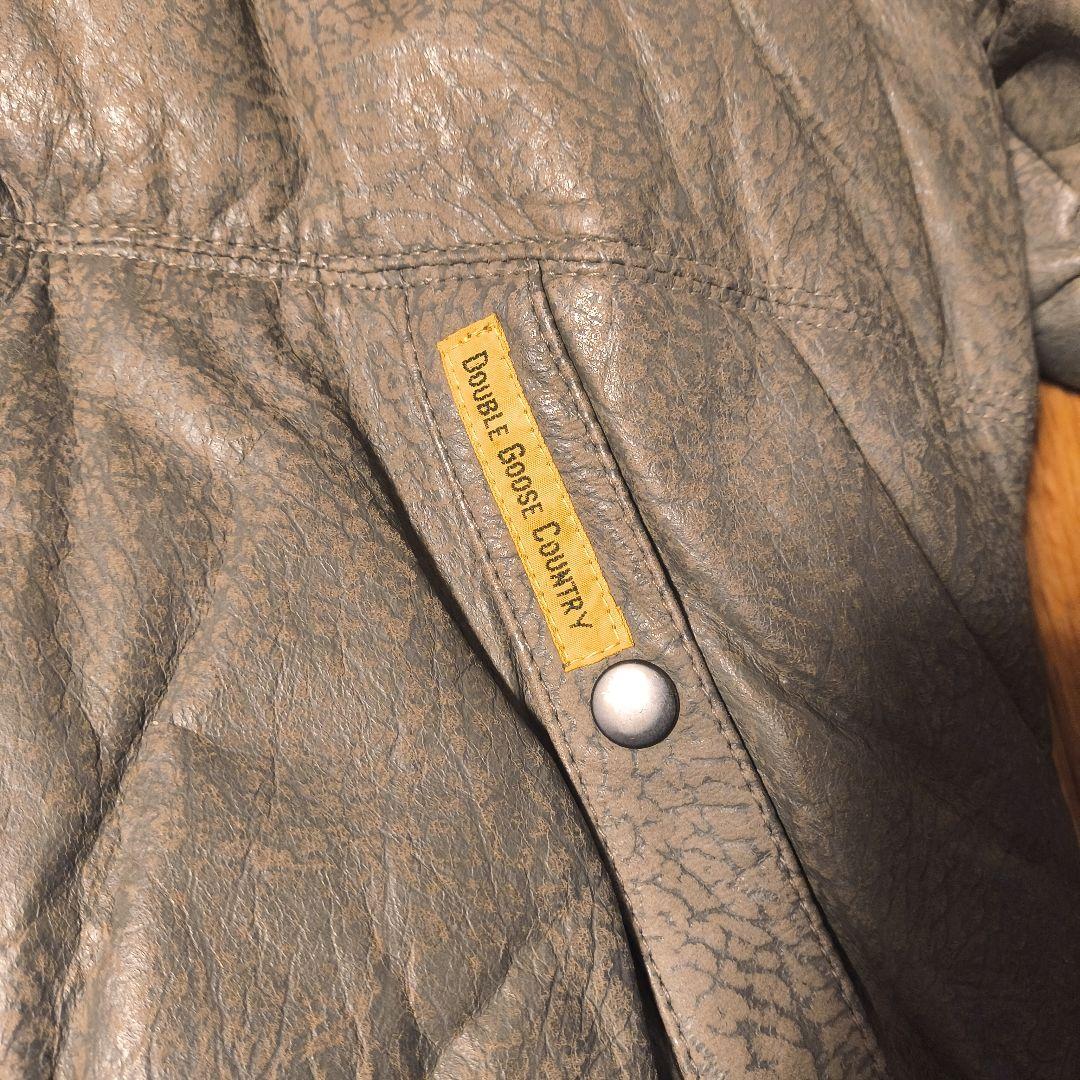 80s 90s DOUBLE  COUNTRY ダウン グレー