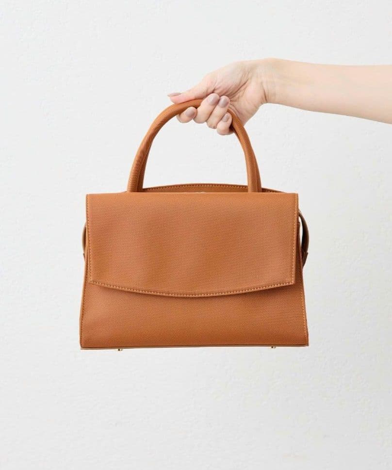 【ear PAPILLONNER】きれいめ撥水トートバッグS　オレンジ