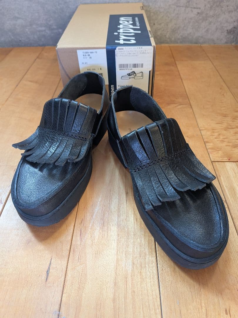 トリッペンtrippen tiger フリンジ ローファー 35