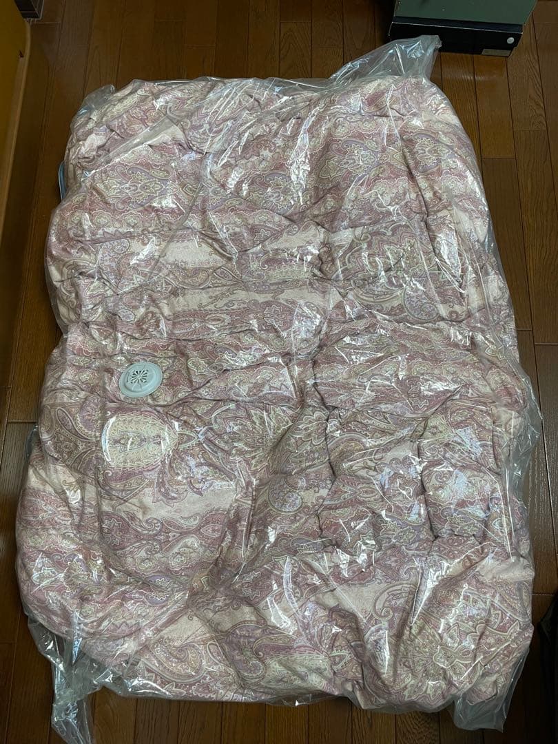 羽毛掛布団　ダブルサイズ　中羽毛1.8kg ダウン90% カバー2種類付