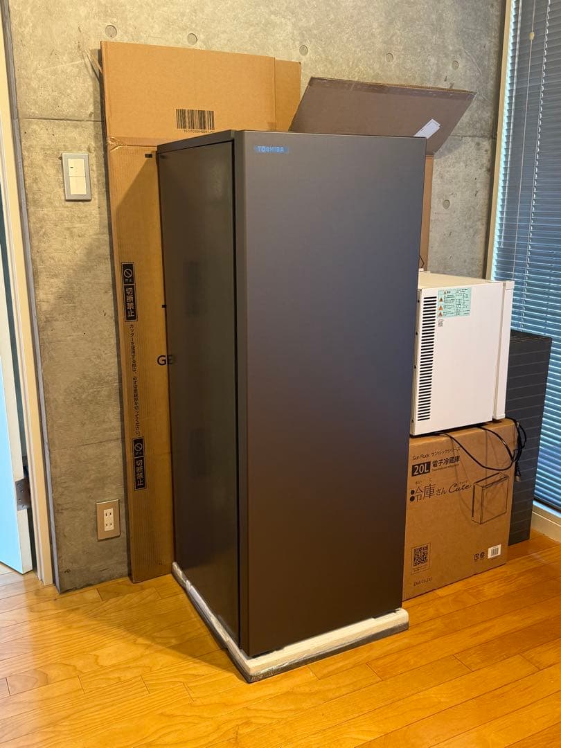 ダークグレー 冷凍庫 5段引き出し　完全未使用　2025年