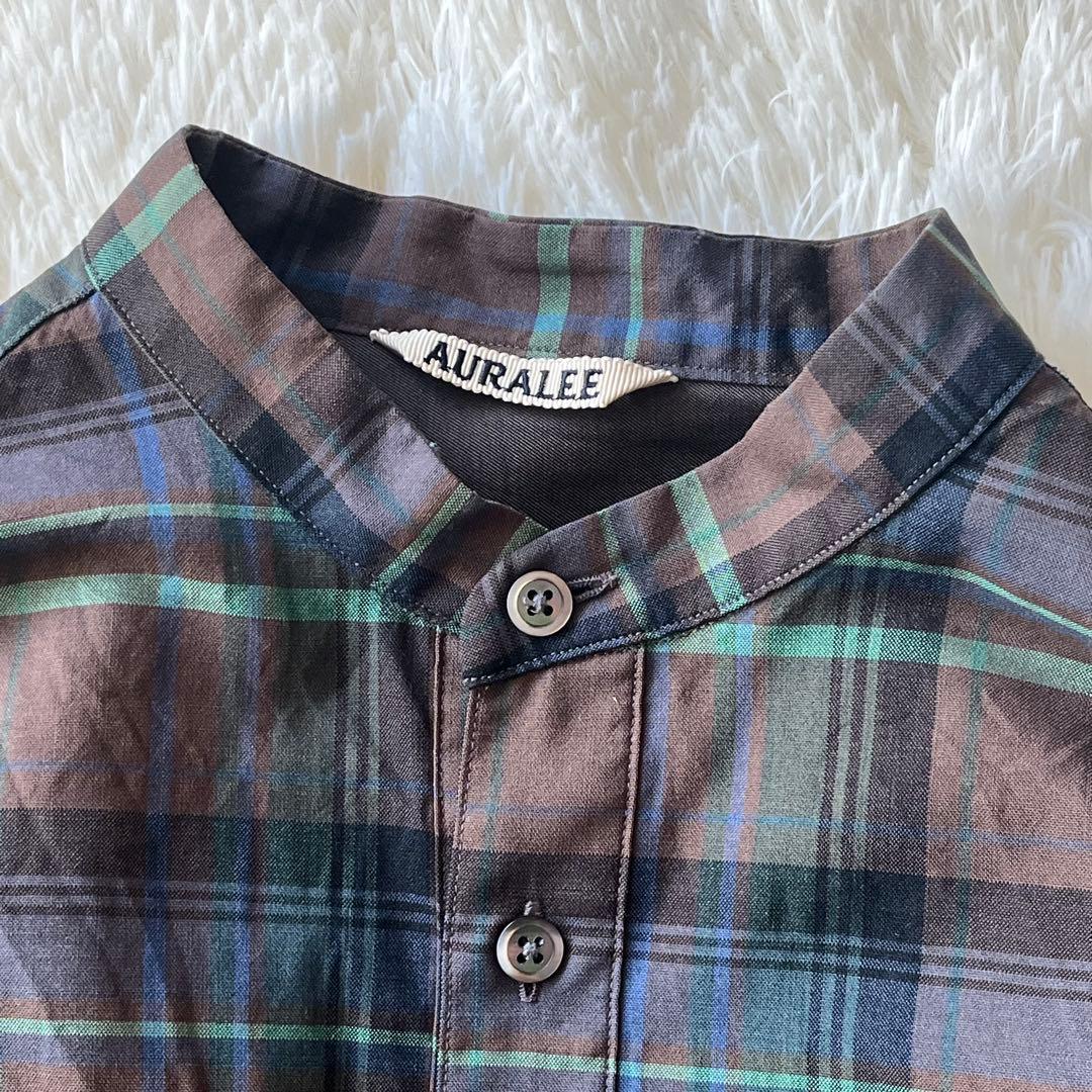 AURALEE スーパーライトウール チェックワンピース オーラリー 1