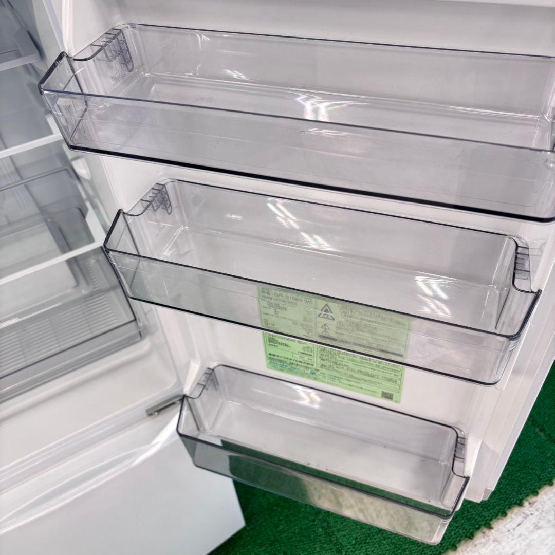 730 東芝　冷蔵庫　ホワイトカラー　153L　小型　一人暮らし　2ドア　右開き