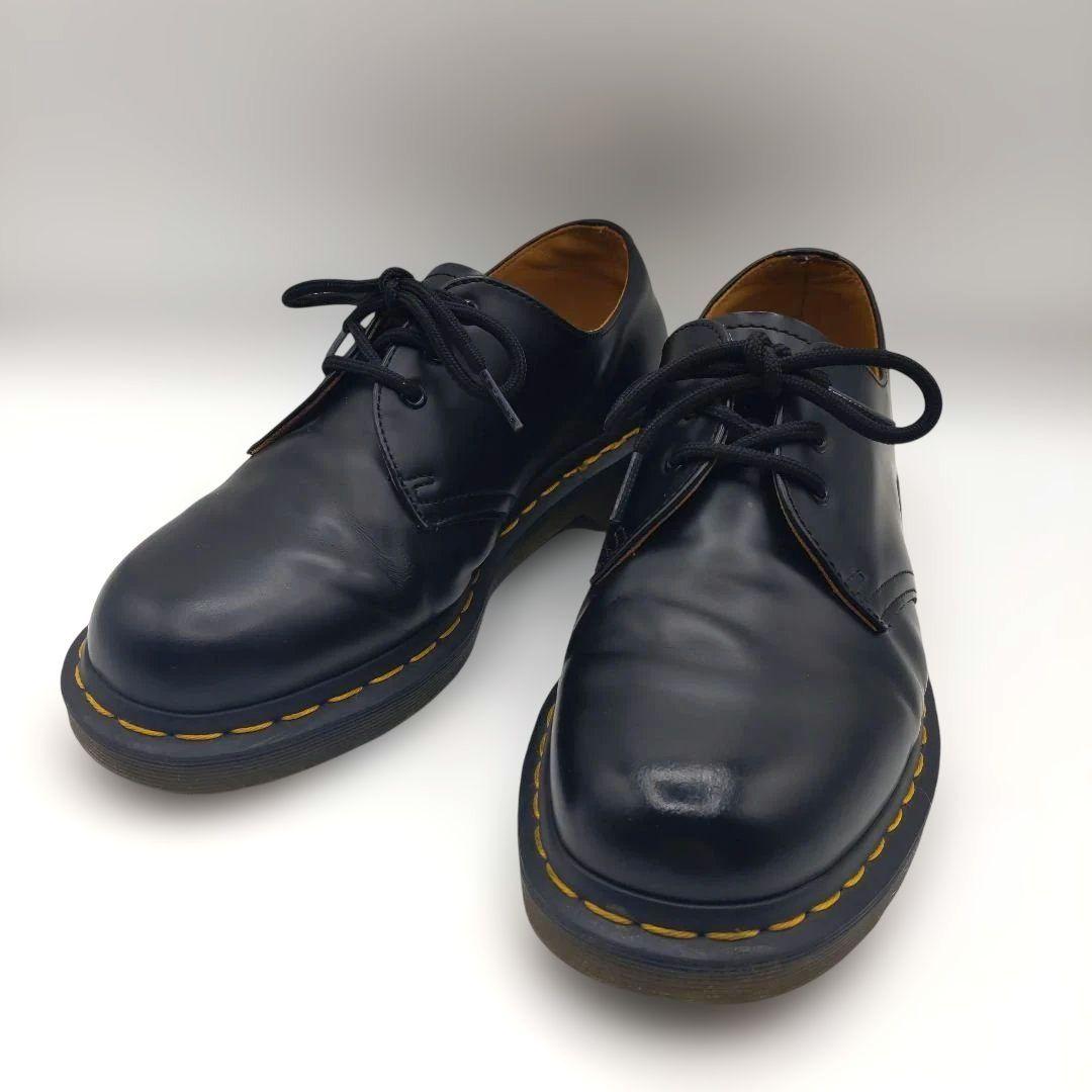 【美品】 ドクターマーチン 1461 59 UK7 3ホールシューズ ブラック