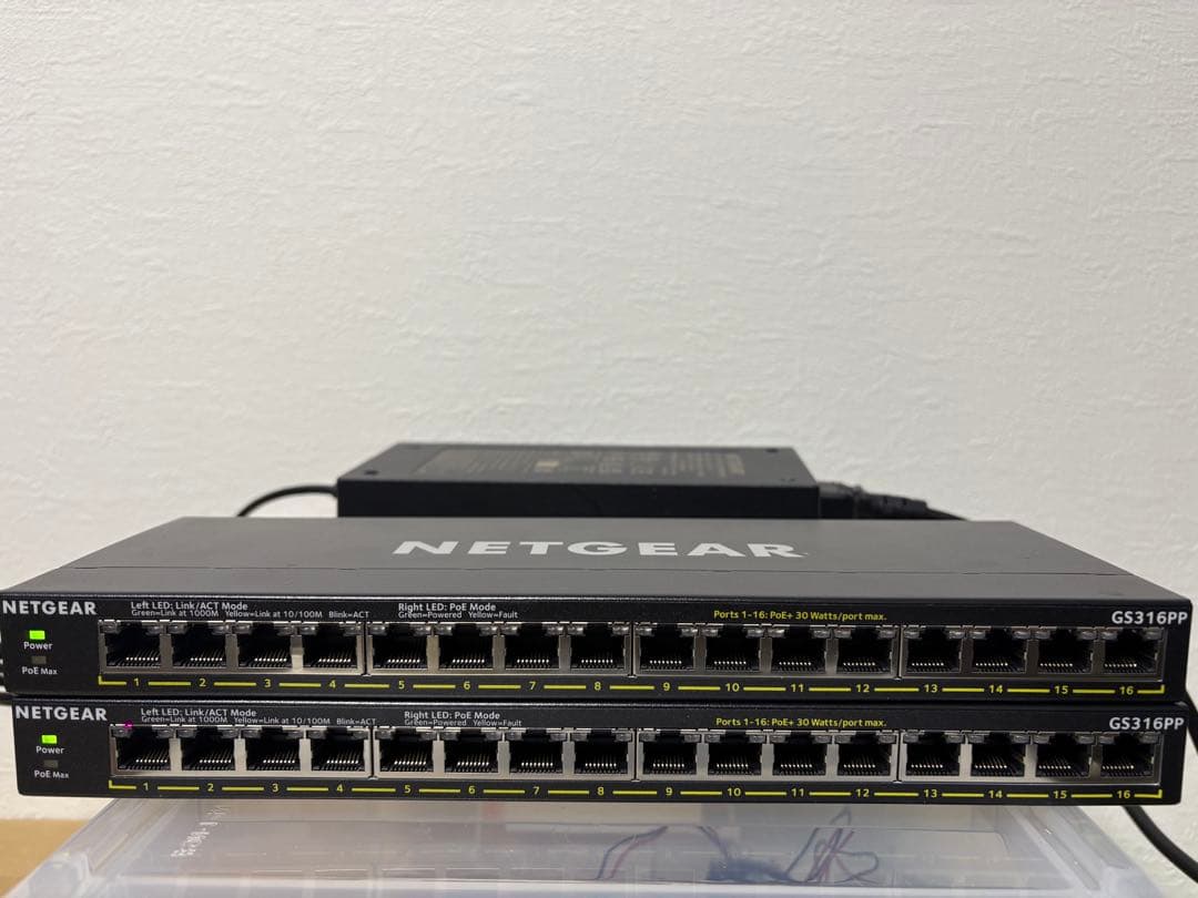 NETGEAR GS316PP 16ポート PoEスイッチングハブ
