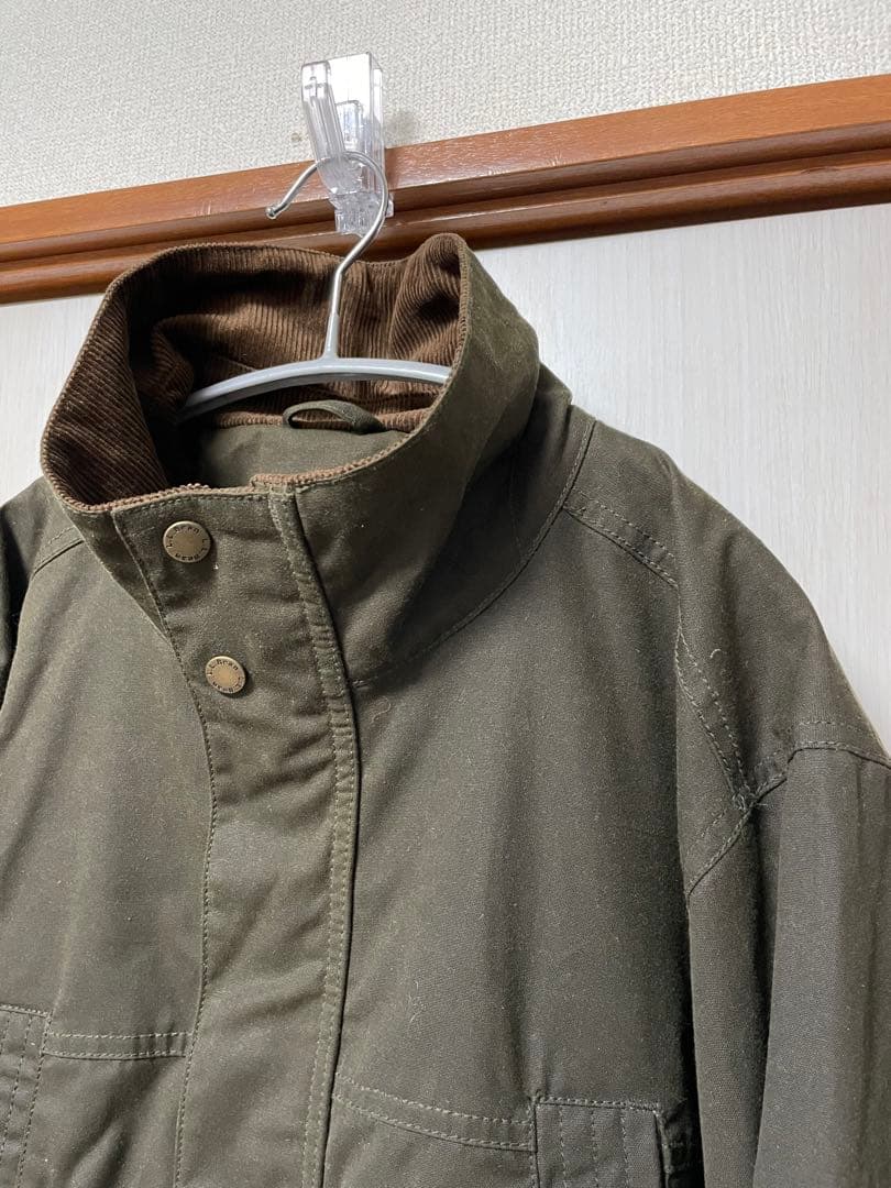 エルエルビーン　オイルジャケット　ミリタリー肘当て付き