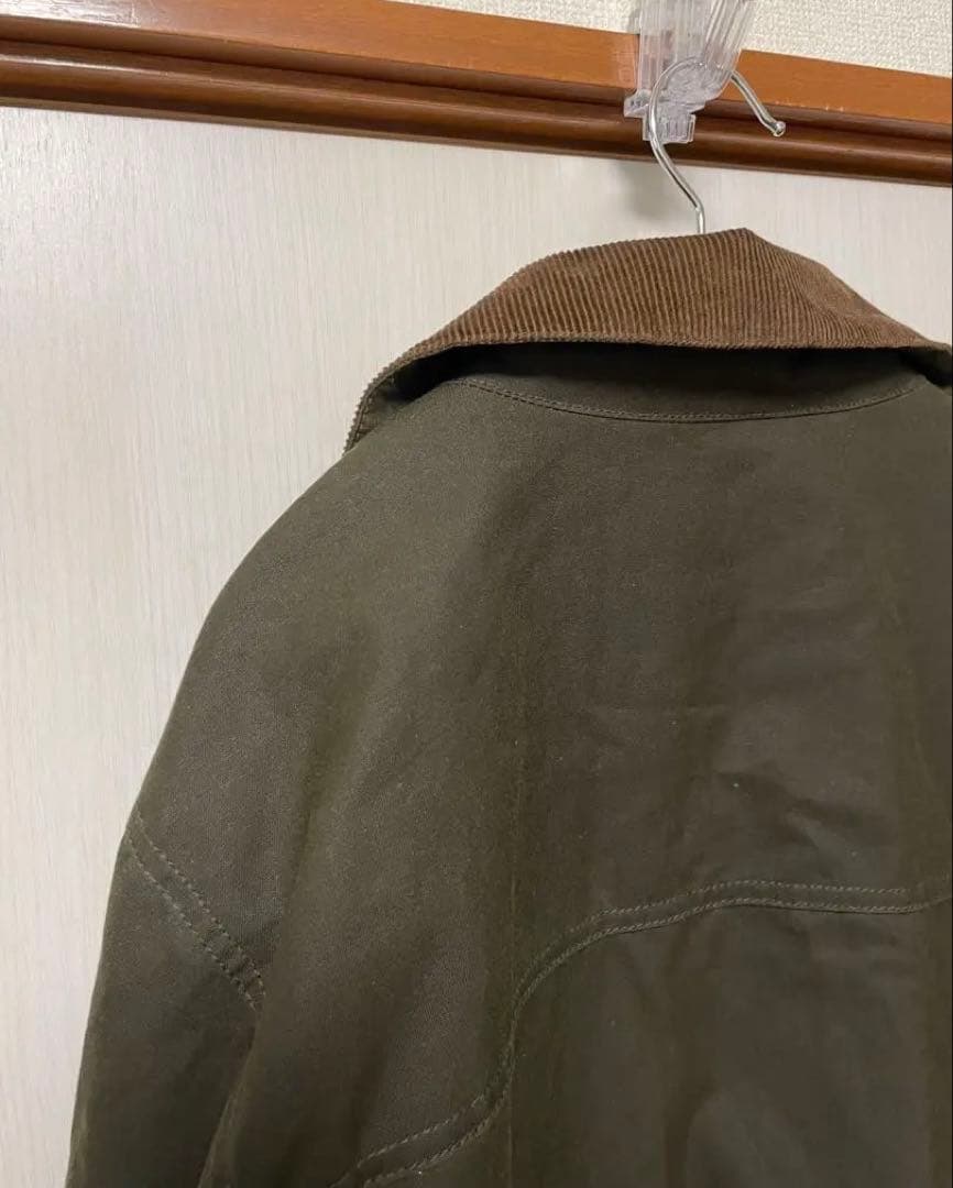 エルエルビーン　オイルジャケット　ミリタリー肘当て付き