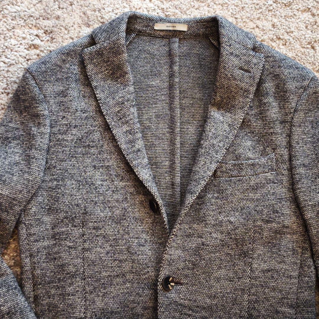 BOGLIOLI ボリオリ DOVER グレー テーラードニットジャケット 46