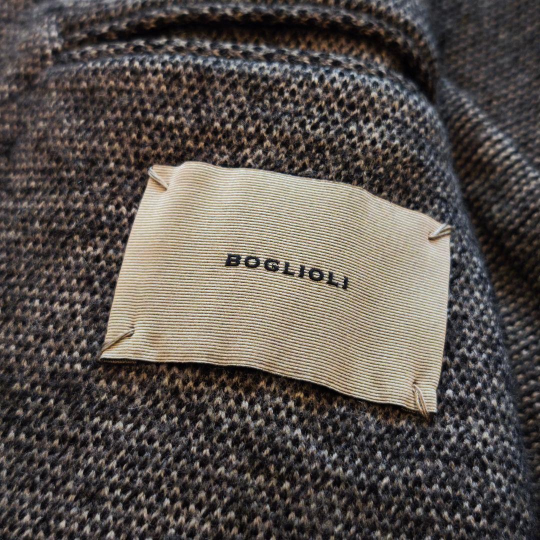BOGLIOLI ボリオリ DOVER グレー テーラードニットジャケット 46