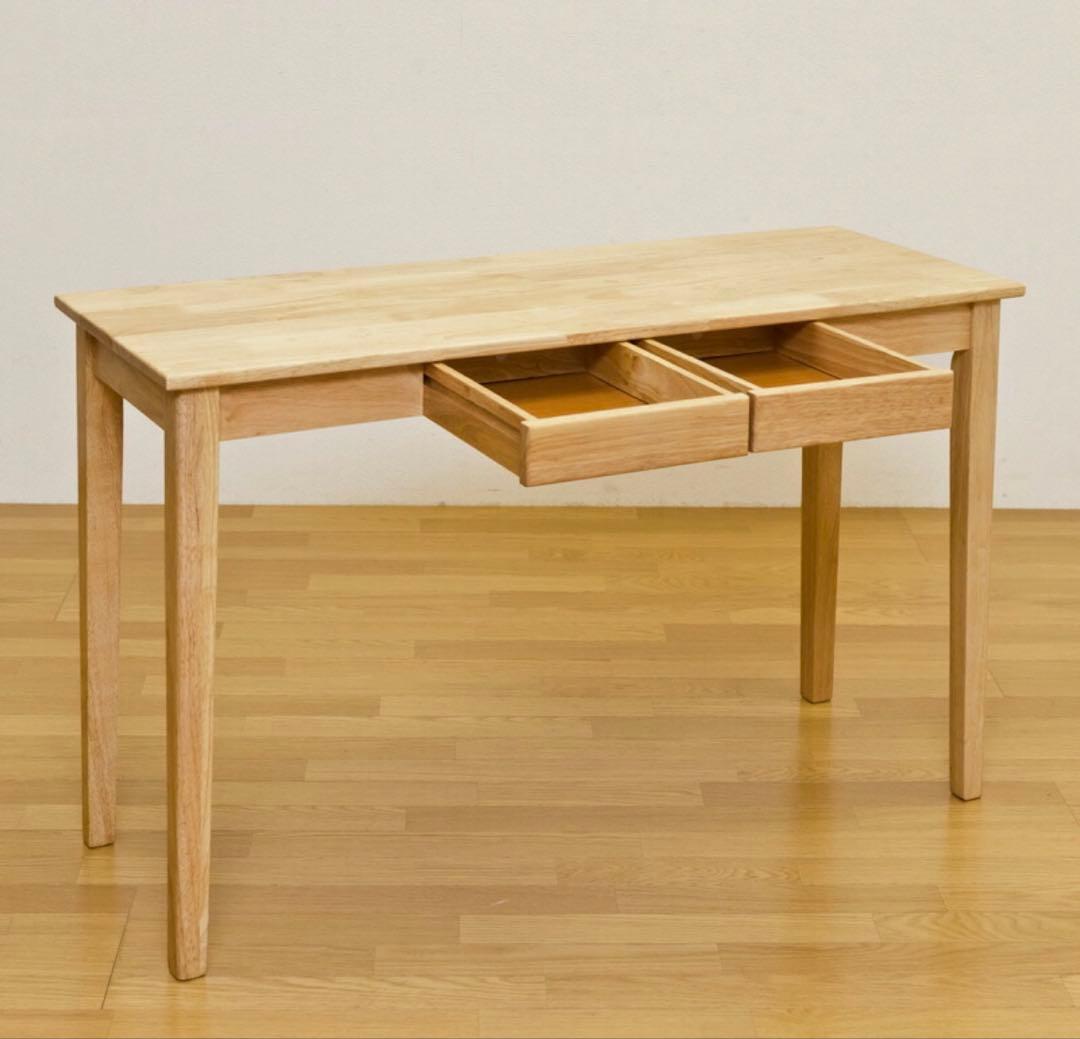 木製テーブル PCパソコンデスク 120×45cm 北欧 ホワイトUSED