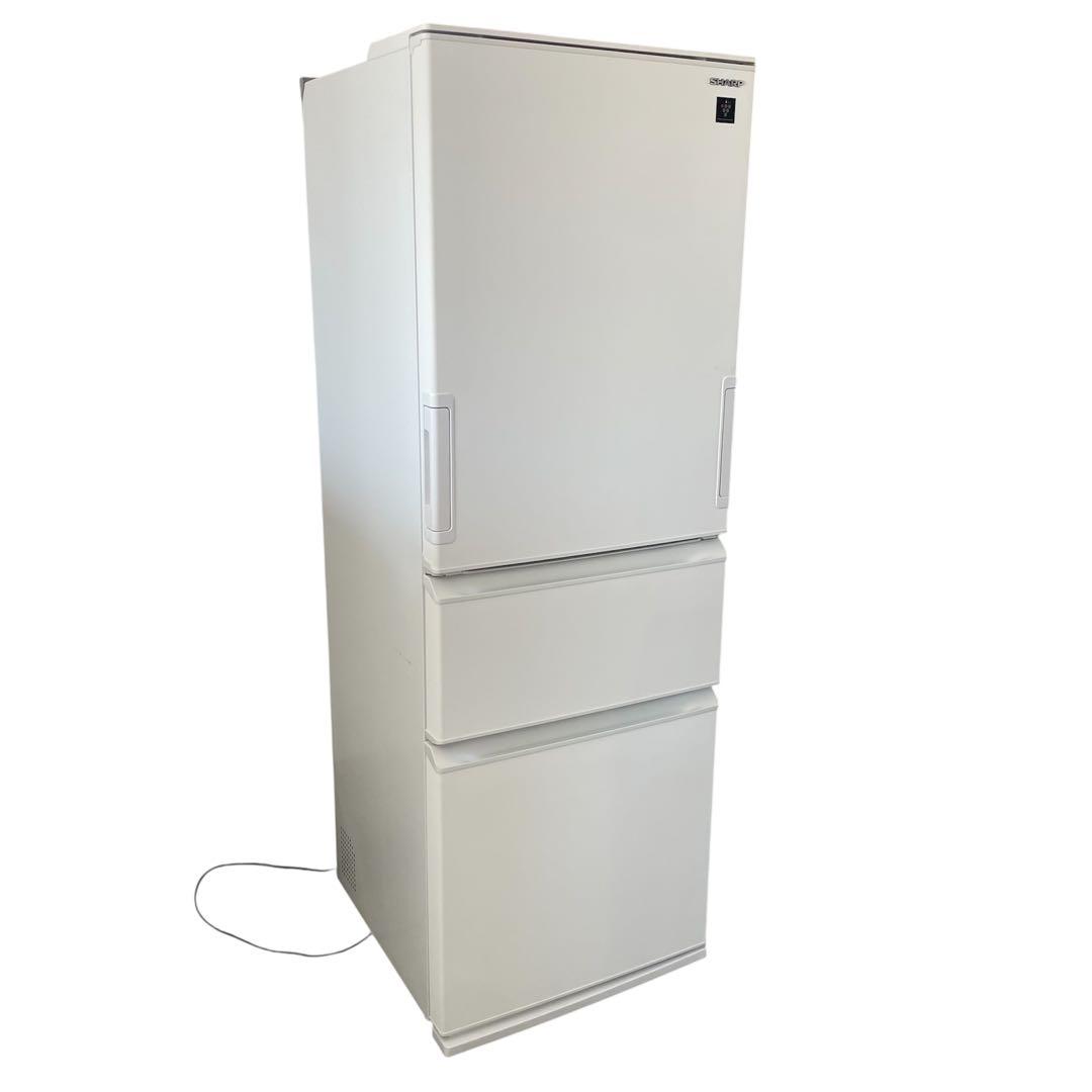 シャープ SHARP ノンフロン冷凍冷蔵庫 SJ-PW37K-W 2024年製