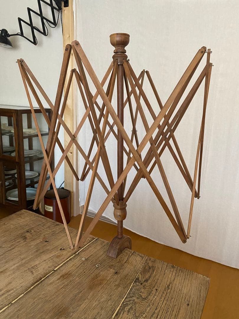 フランスアンティーク　かせくり機　umbrella swift