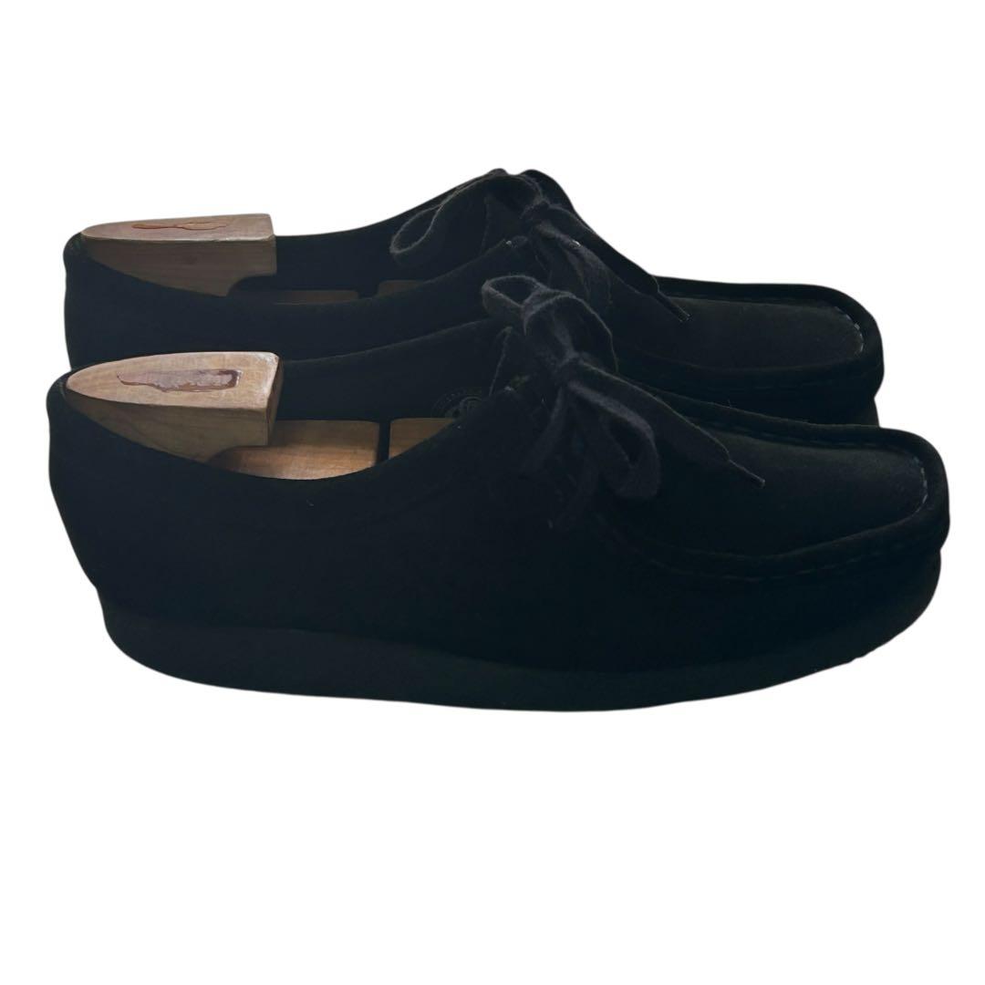 w. 美品　クラークスオリジナルズワラビーブーツ　スエード　ブラック　24