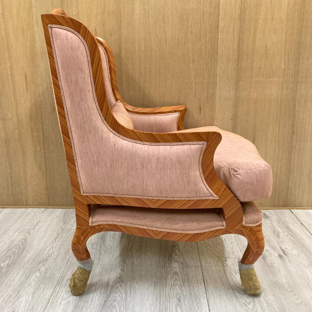 クラシック アームチェア シングルソファ ウィングバックチェア 一人掛け