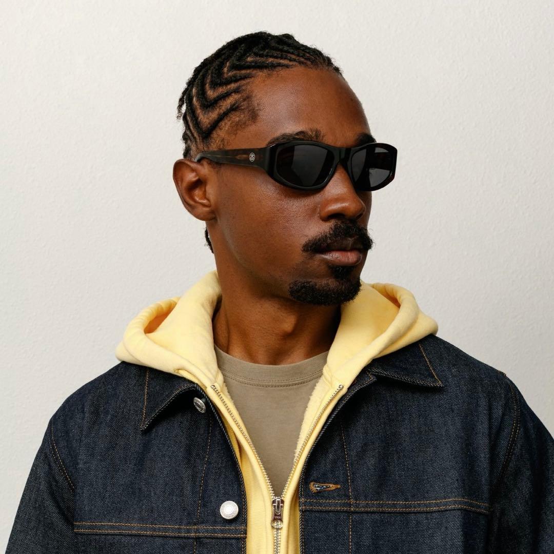 小物 STUSSY LANDON SUNGLASSES DARK TORTOISE