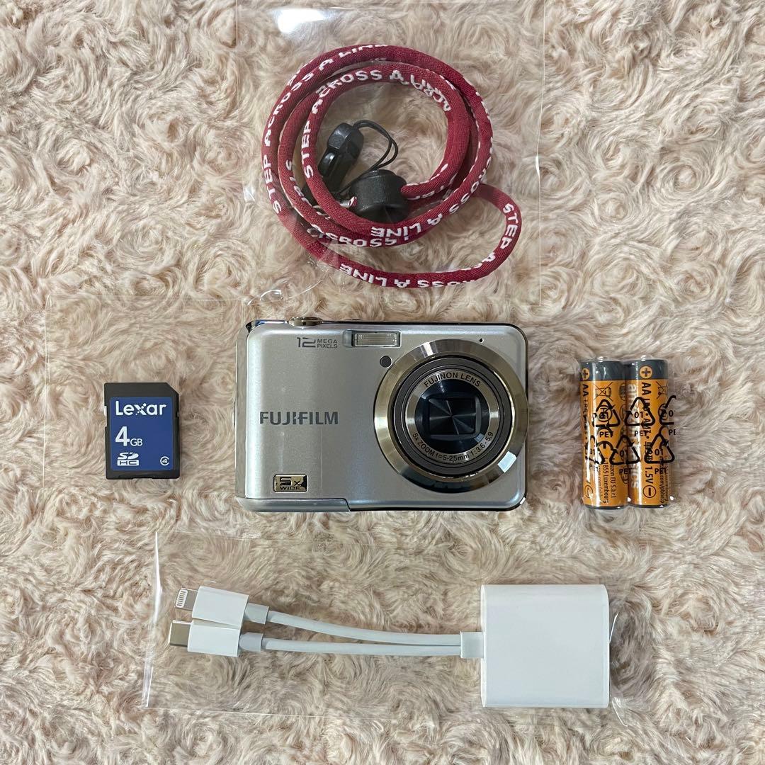 スマホ転送OK✨FUJIFILM FINEPIX AX200✨動作確認済 乾電池