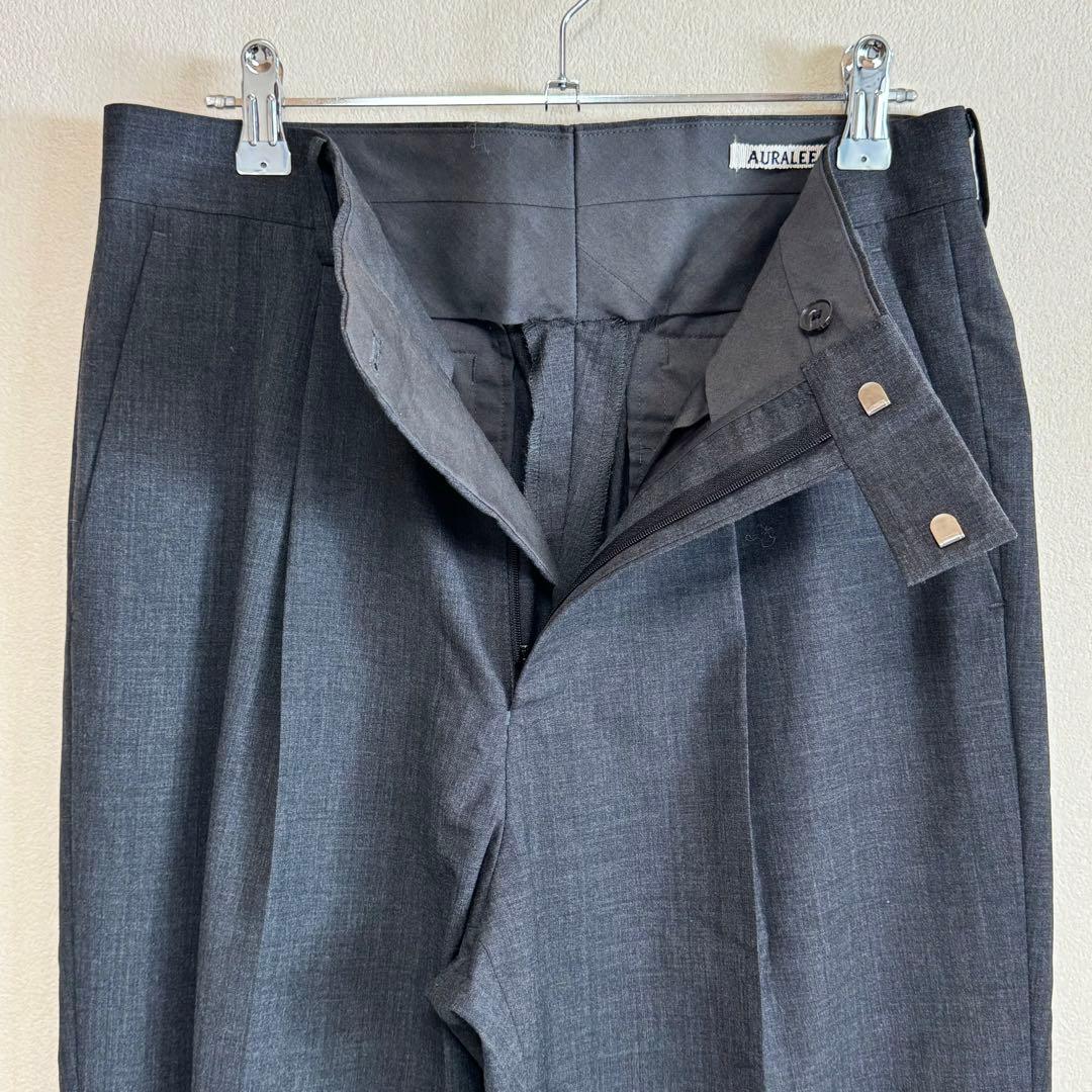 パンツ AURALEE SUPER FINE TROPICAL WOOL SLACKS