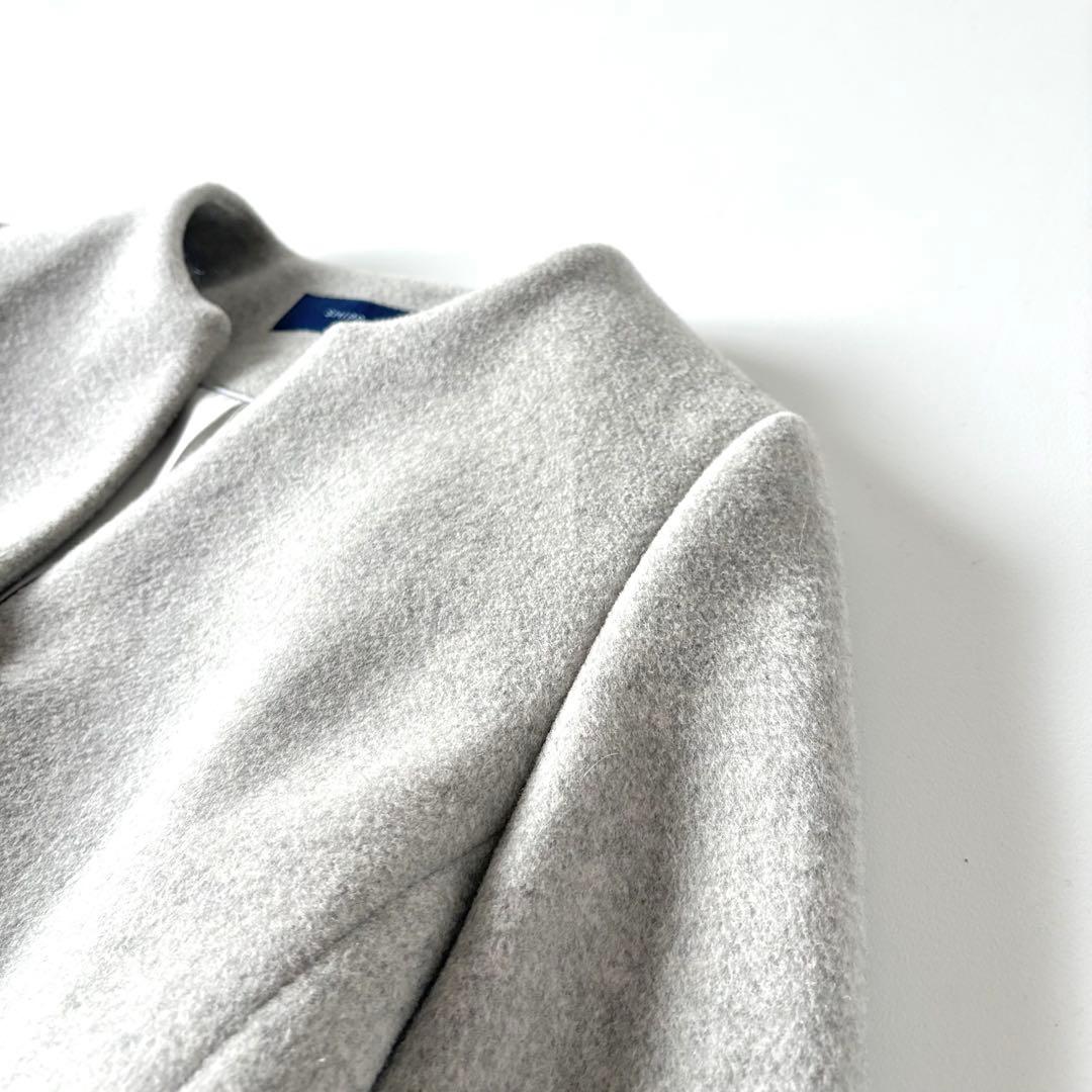 美品♡　SHIPS　シップス　SUPER140　キーネック　ショートコート