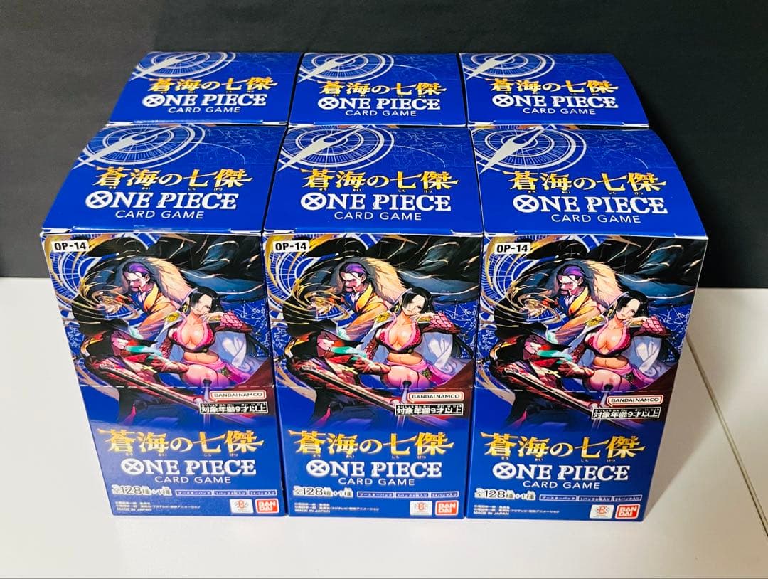 ワンピースカード 蒼海の七傑 新品未開封 テープ付き 6boxセット