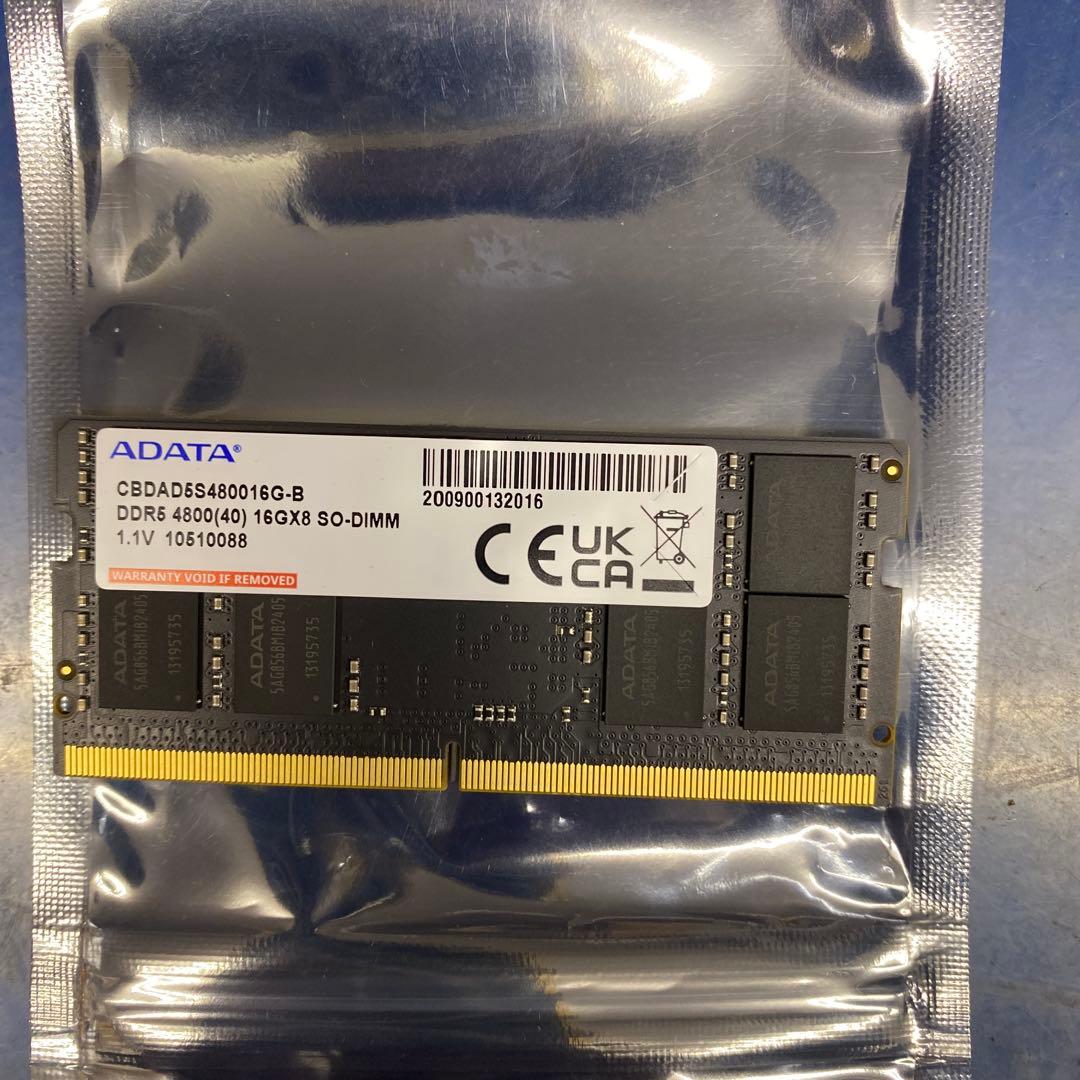 ♠︎送料込み★ ADATA ノートPC メモリ DDR5 16GB 1枚