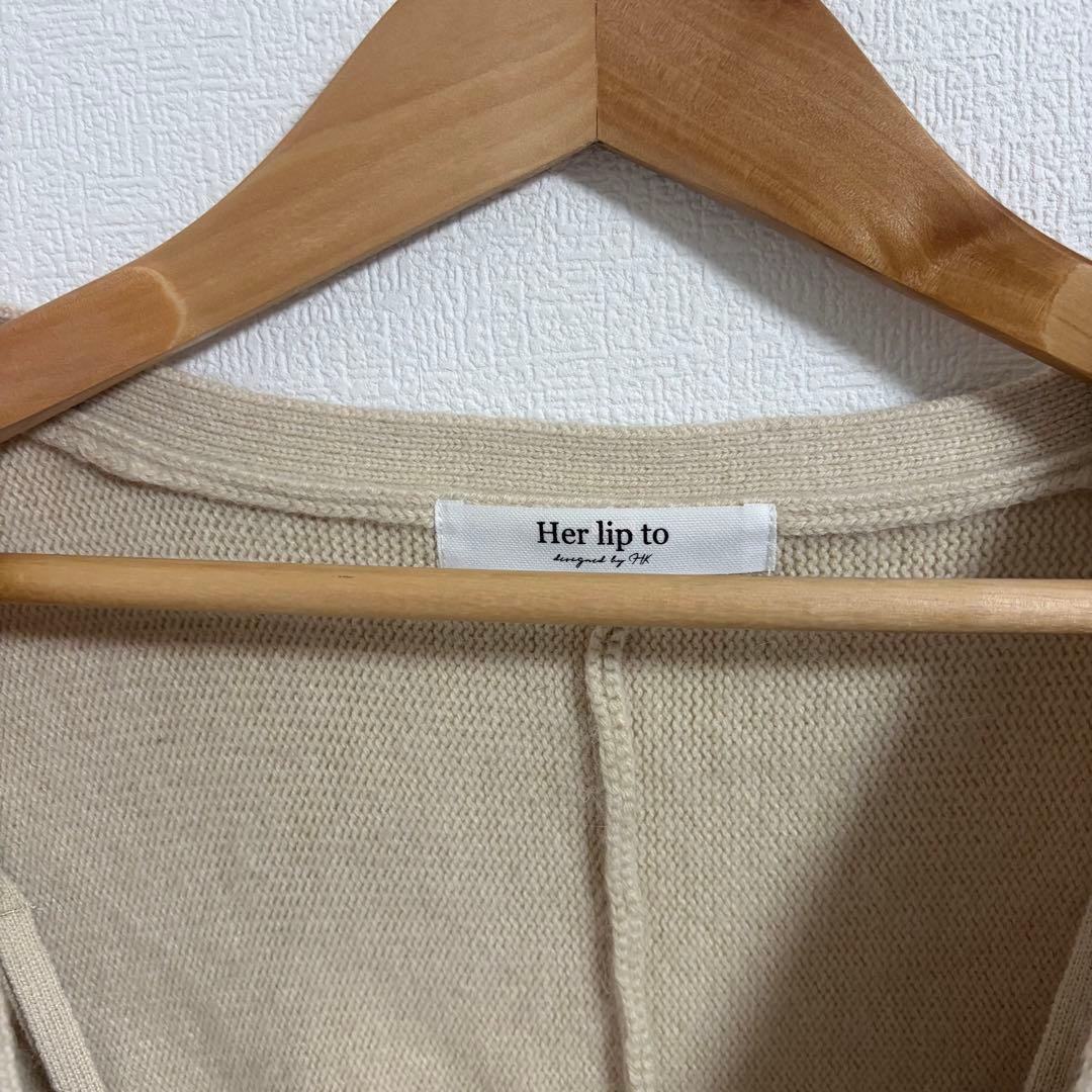 トップス Herlipto Lydie Ribbon-Tie Knit Ensemble