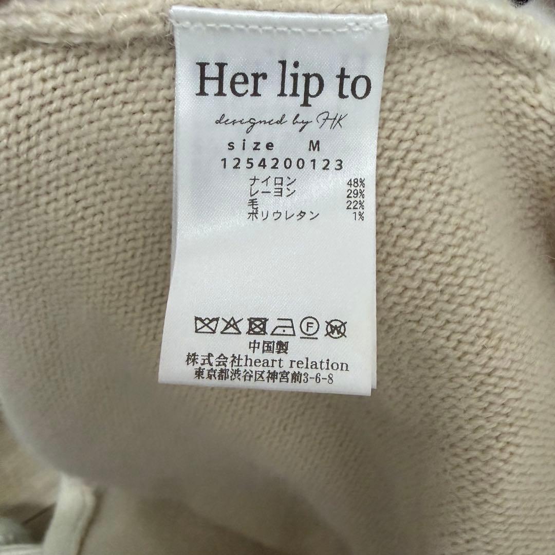 トップス Herlipto Lydie Ribbon-Tie Knit Ensemble