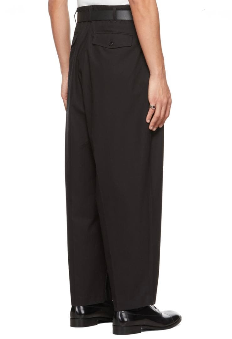 LU’U DAN ルーダン　ボンタン　スラックス　パンツ　ブラック　46 M