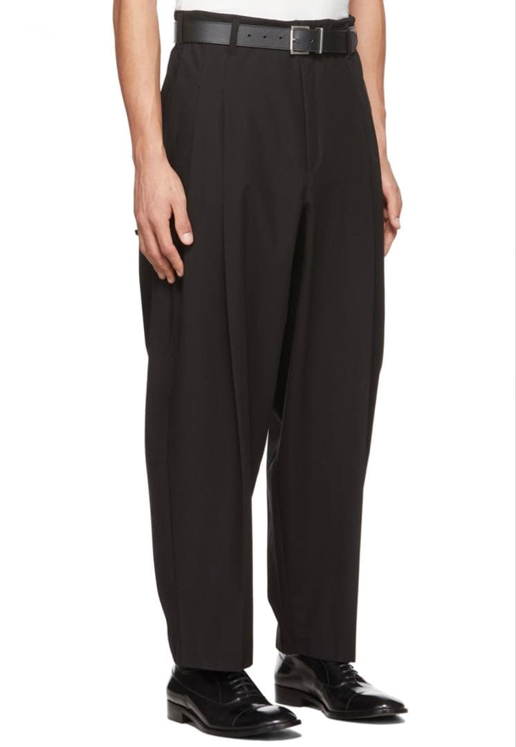 LU’U DAN ルーダン　ボンタン　スラックス　パンツ　ブラック　46 M