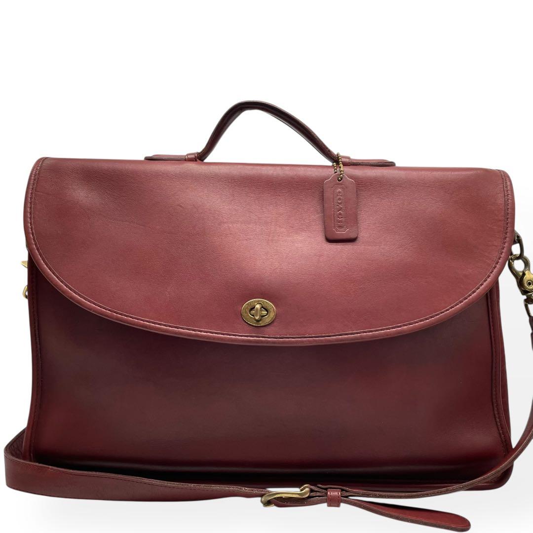 美品　COACH オールドコーチ　2way ビジネスバッグ　USA製　希少カラー