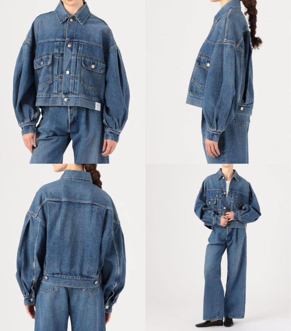 HYKE ハイク　バルーンスリーブ デニムジャケット 新品　サイズ1