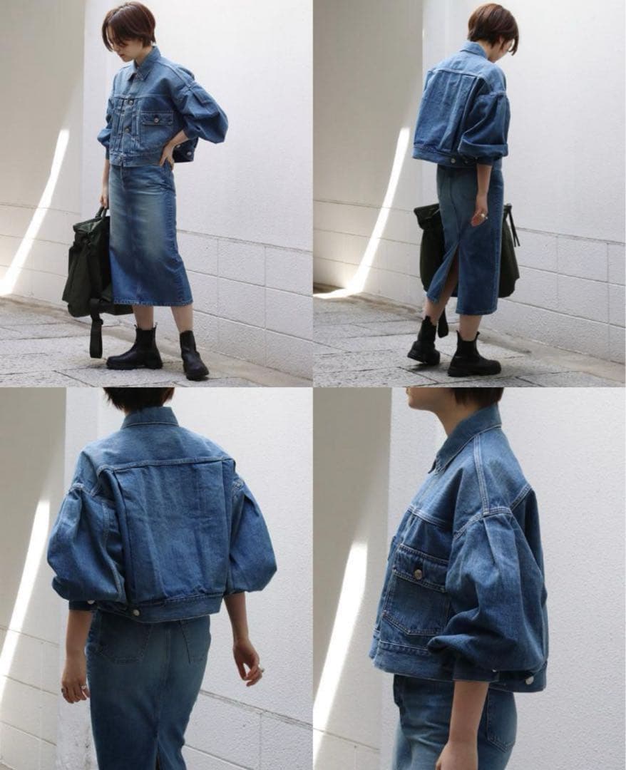 HYKE ハイク　バルーンスリーブ デニムジャケット 新品　サイズ1