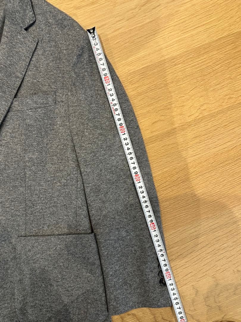 ブルネロクチネリ　カシミア100 テーラードジャケット　ミディアムグレー
