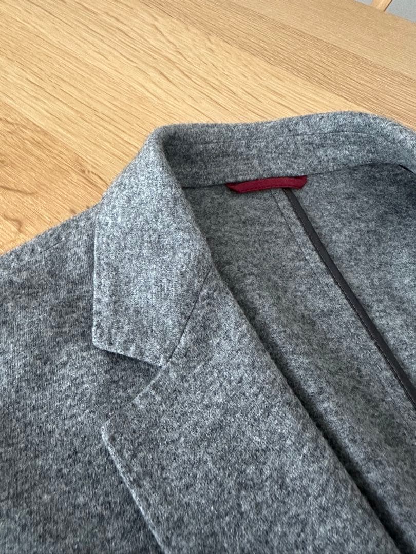 ブルネロクチネリ　カシミア100 テーラードジャケット　ミディアムグレー