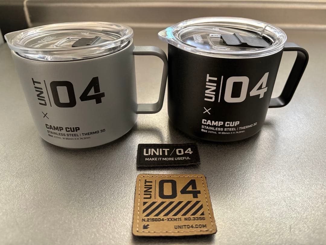 UNIT/04 CAMP CUP ステンレス製マグカップ 2色セット！おまけ付