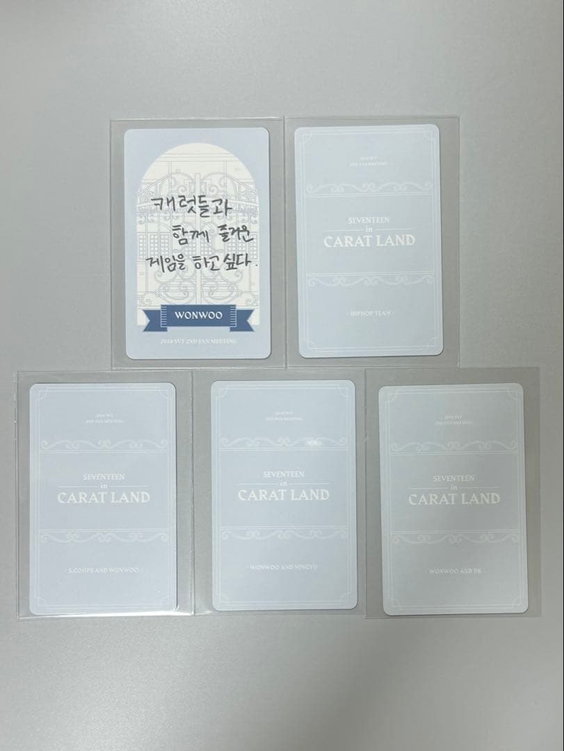 【1257】SEVENTEEN CARAT LAND 2018 ウォヌ Bset