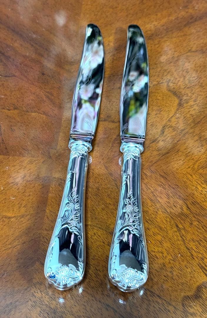 【極美品・レア/マルリー/テーブルサイズ】クリストフル　希少なアカンサス模様入り