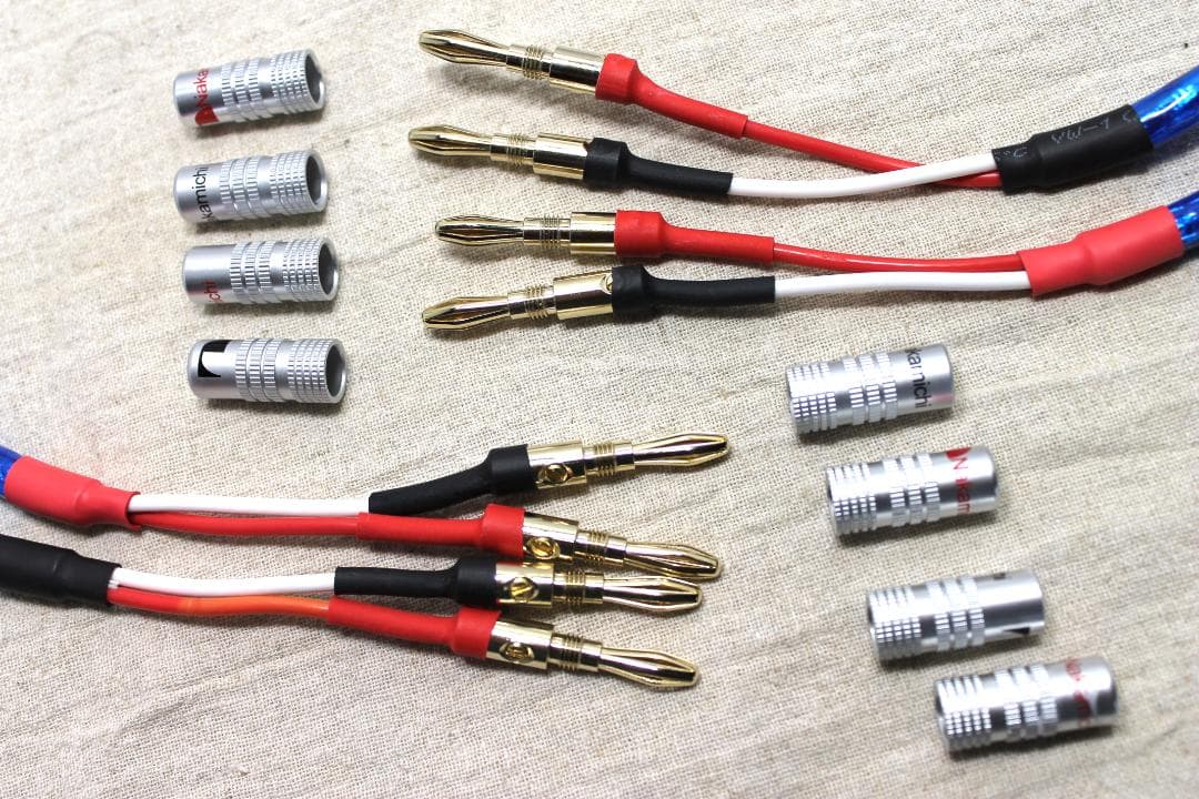 しょうです。2200αZONOTONE 1m3本 ナカミチ金バナナプラグ付