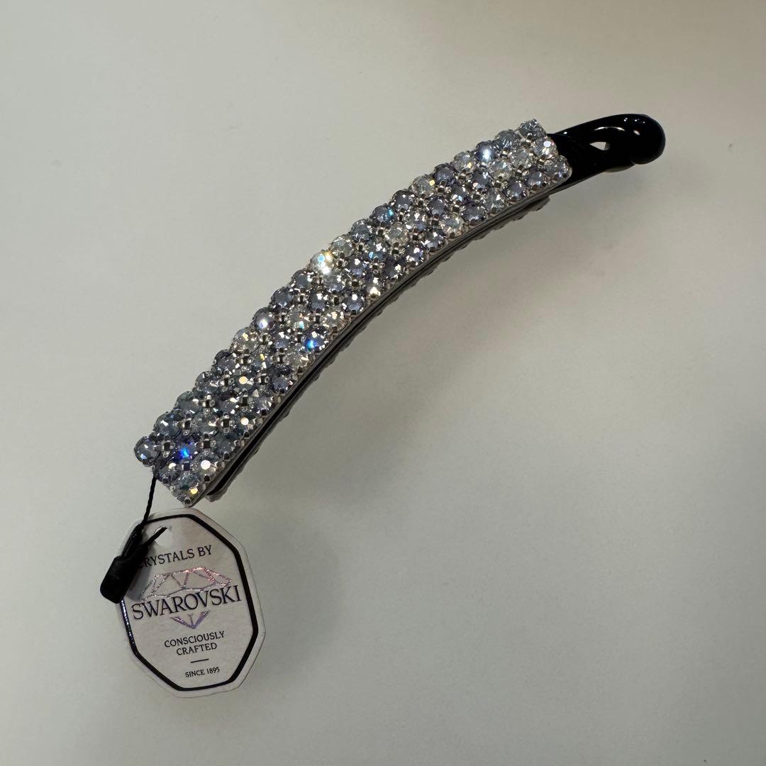 コンプレックスビズ　Swarovski クリスタル ヘアクリップ　バナナクリップ