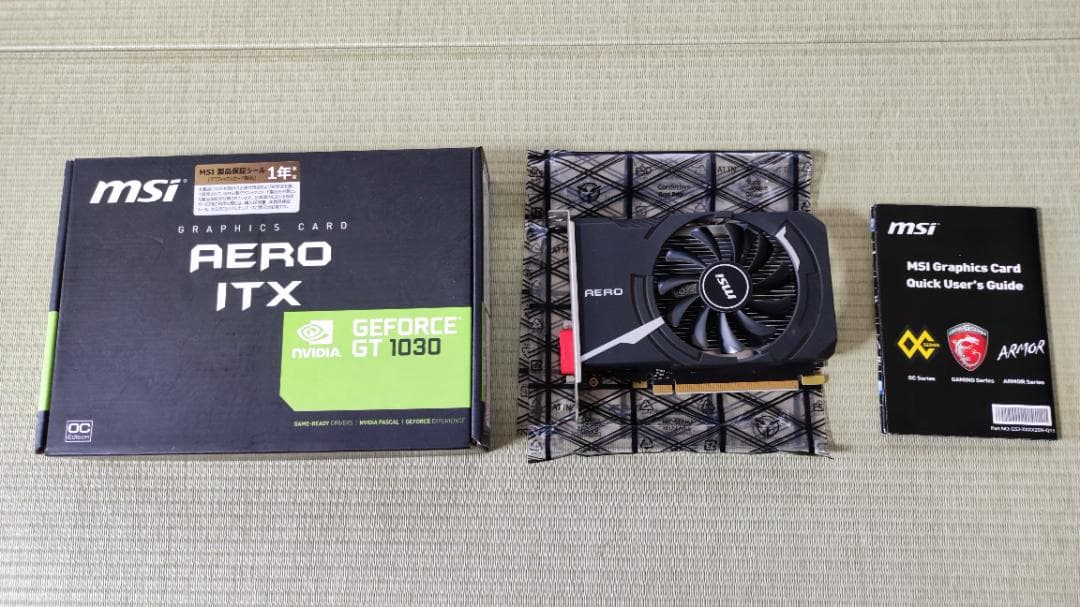 MSI GeForce GT 1030 AERO ITX 2G OC中古