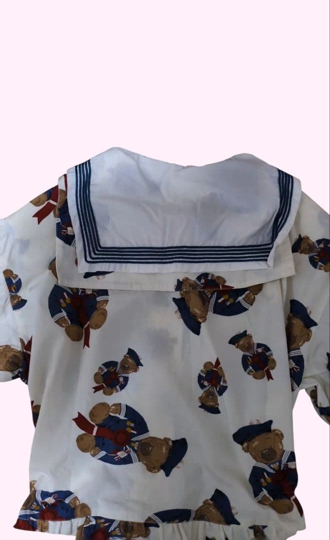 ピンクハウス　PINK HOUSE ロングワンピース セーラー ベアー くま