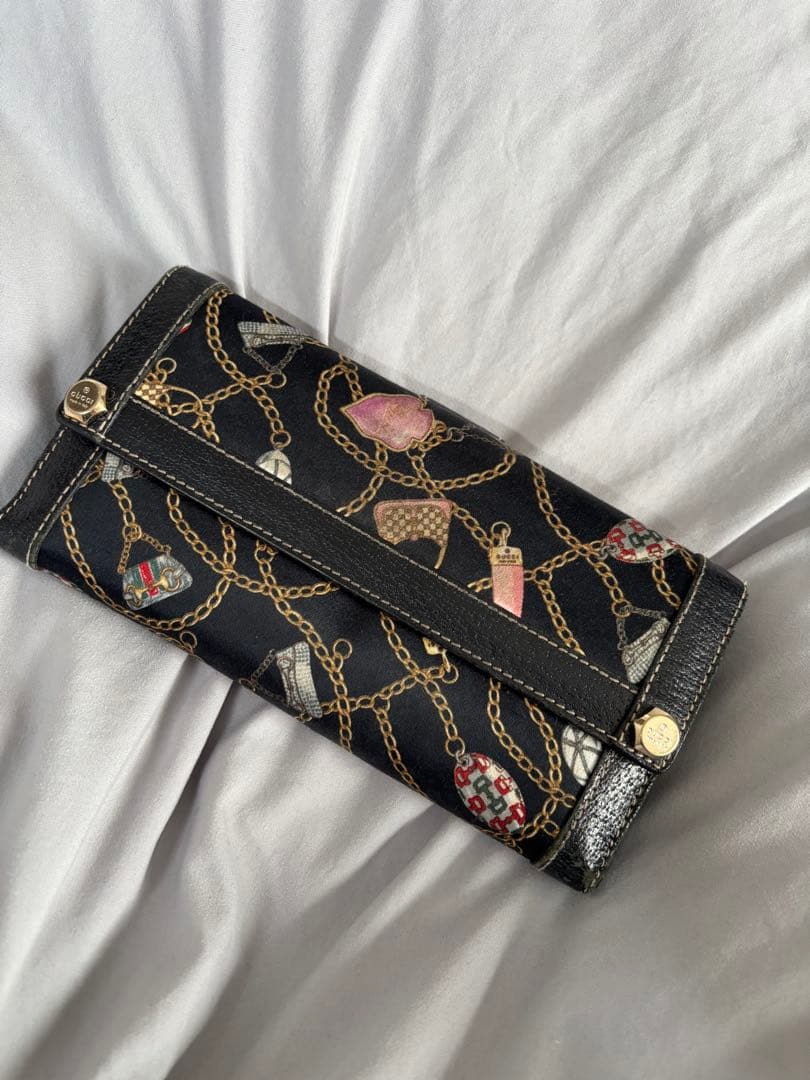 チェーンデザイン 長財布　GUCCI グッチ　レア