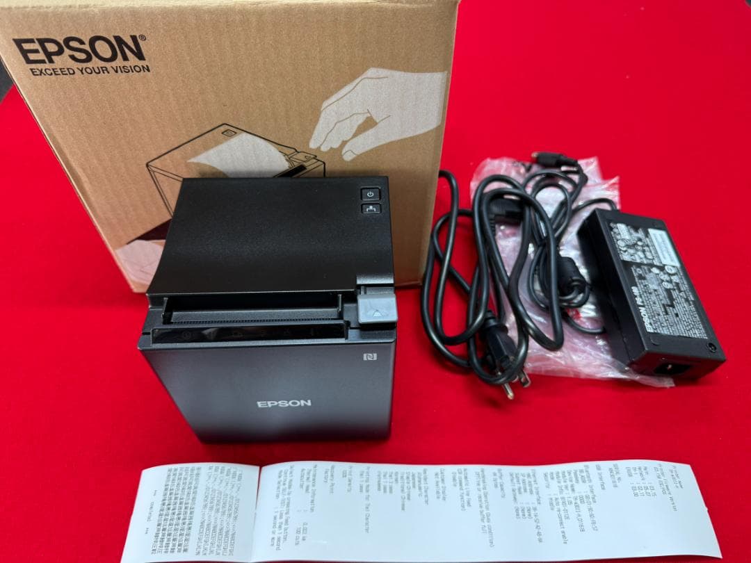使用極少 EPSON TM-m30Ⅱ-H ブラック レシートプリンター ⑬