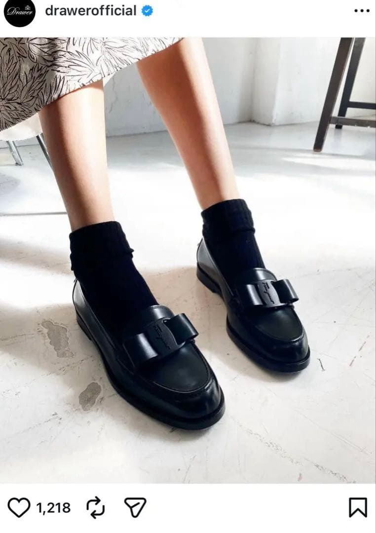 美品　定価126,500円ドゥロワー drawer 購入　フェラガモ　ローファー